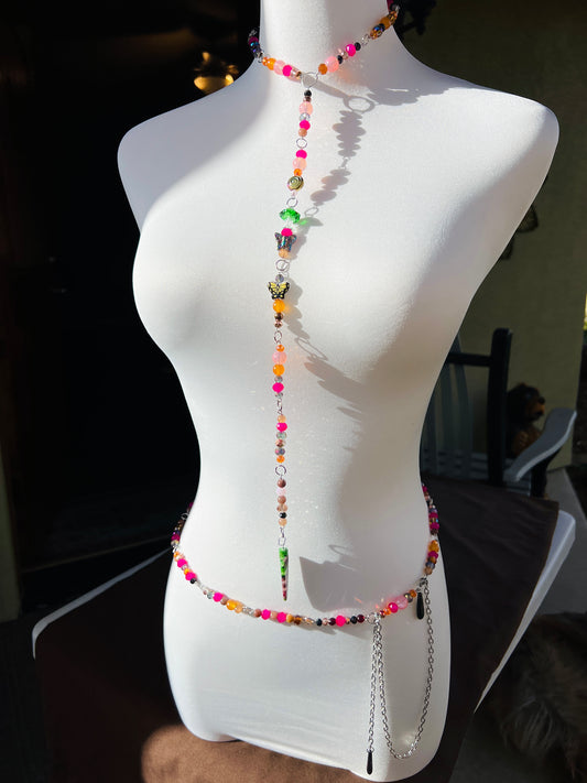 Psychedelic Priestess Drip Chain + Belt