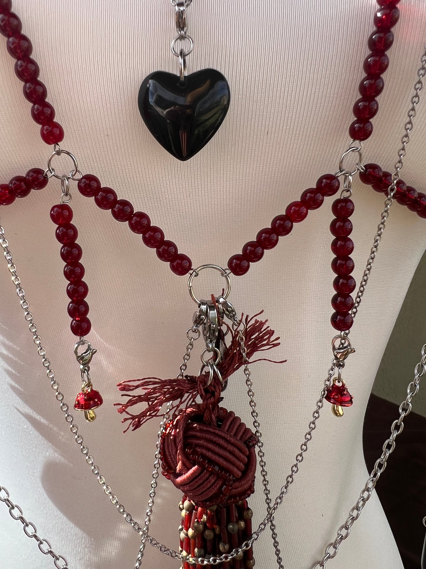 Temptress Body Armor - Beaded Harness