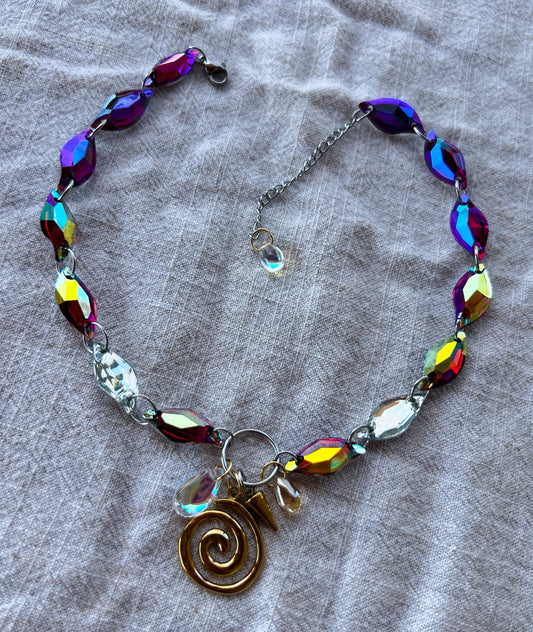 Eternal Sunshine - Resin Crystal Trinket Choker
