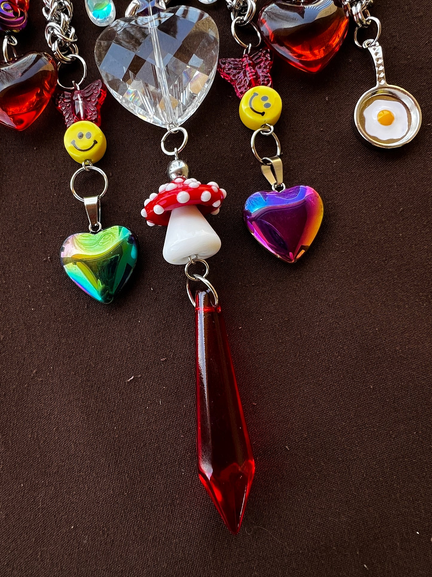 Interdimensional Bliss - Third Eye Chainmaille + Buffalo Teeth Earrings