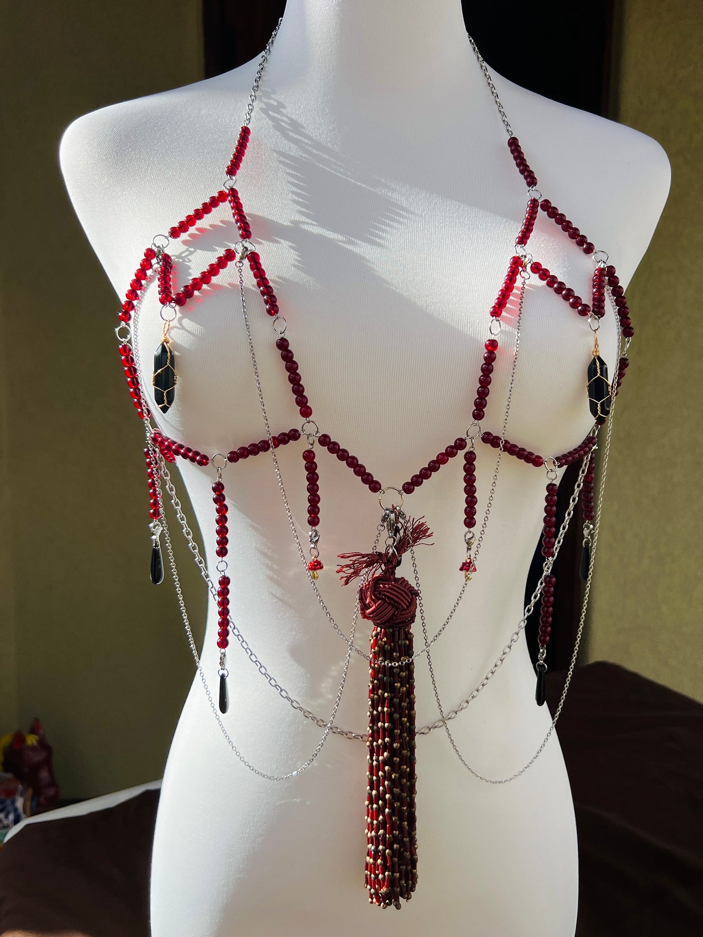 Temptress Body Armor - Beaded Harness
