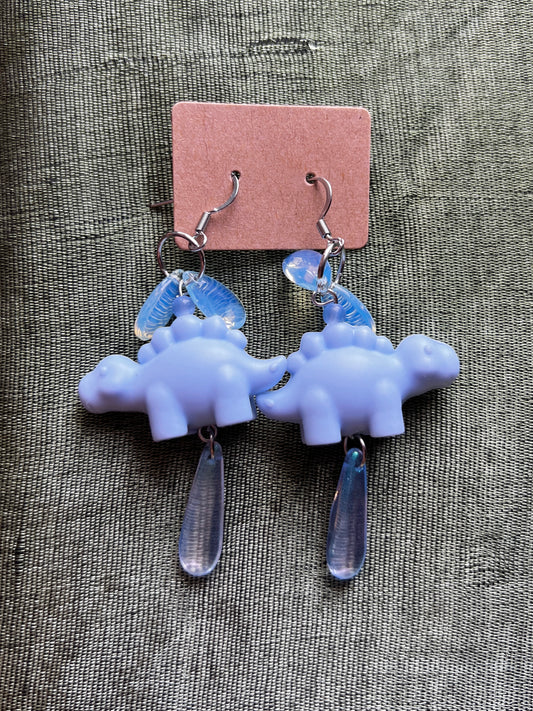 Sapphire - Medium Dino Earrings