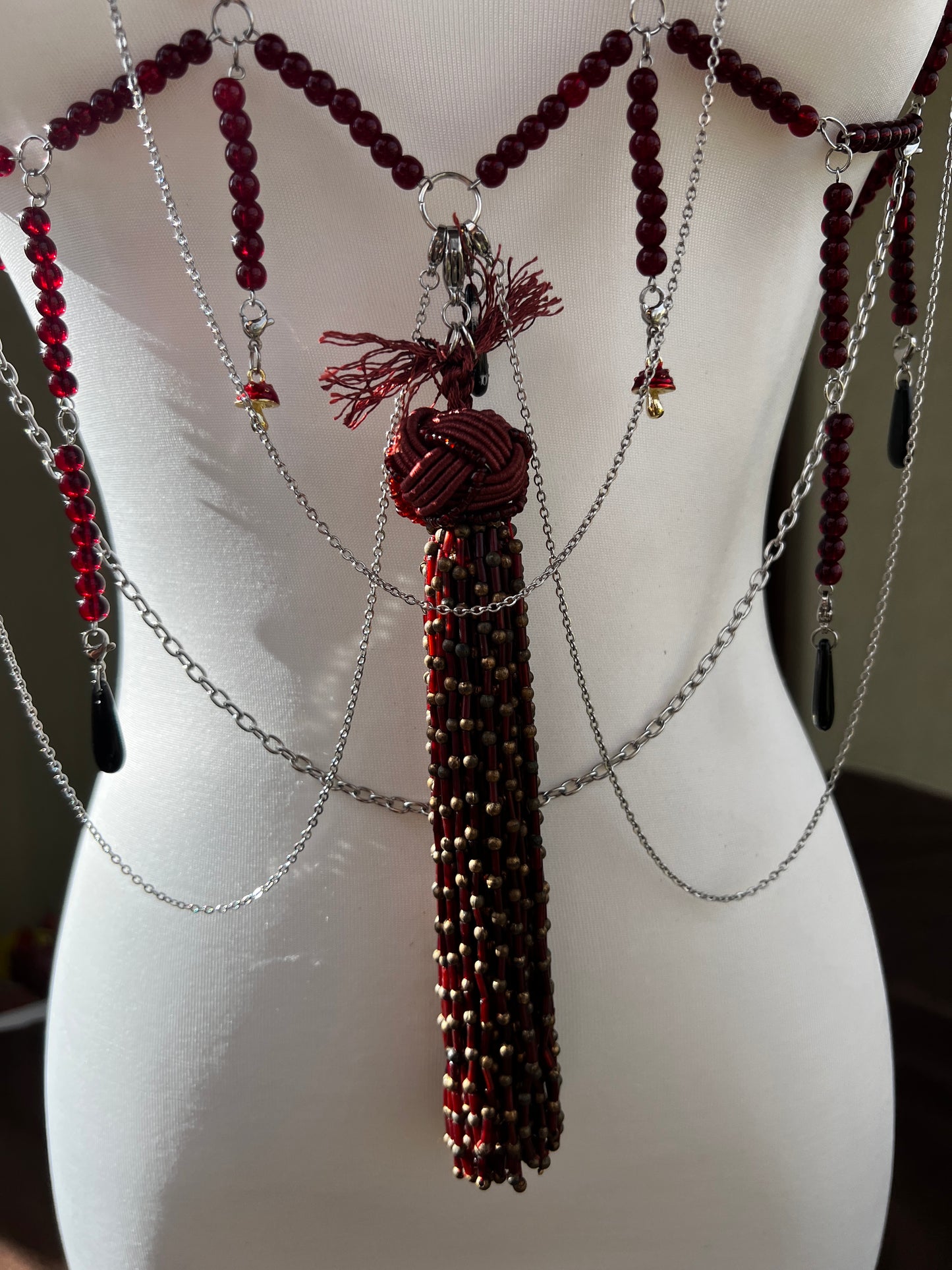 Temptress Body Armor - Beaded Harness