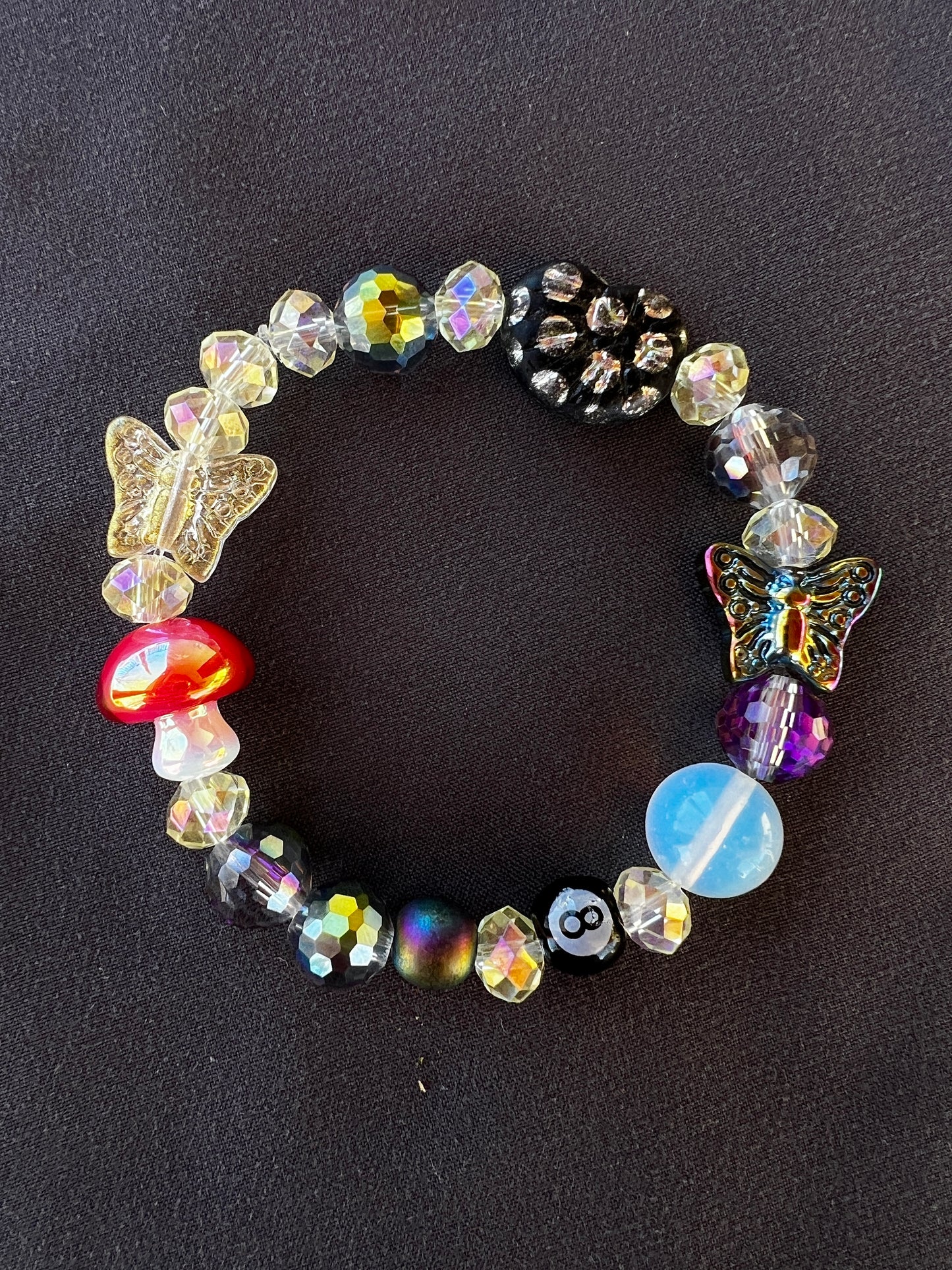 Satin Butterfly Kisses - Stretch Stack Bracelet
