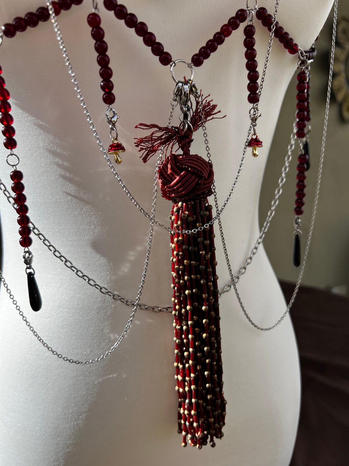 Temptress Body Armor - Beaded Harness