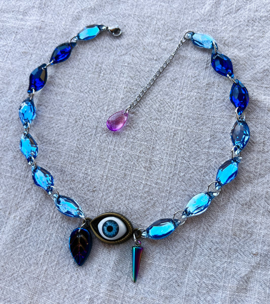 Mirror Vision - Resin Crystal Third Eye Choker