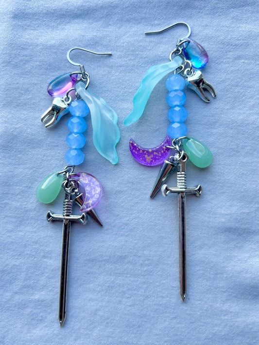 Faithful Warrior - Glass Dangles