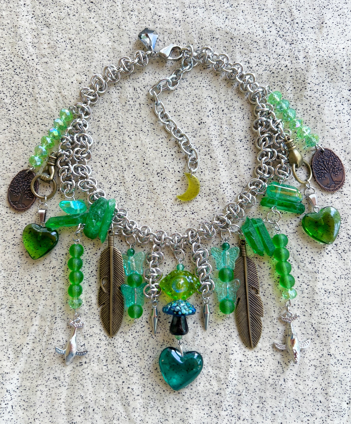 Poison Ivy- Third Eye Crystal Fantasy Chain