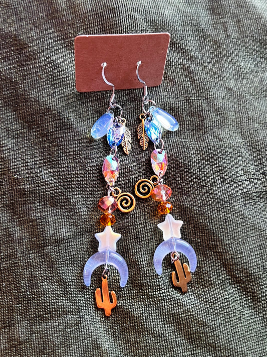 Desert Sun - Crystal Drop Earrings