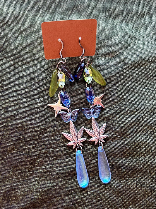 Breakfast and Chill - Crystal Drop Earrings